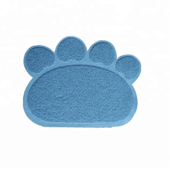 Non-Slip Cat Litter Mat Paw Shape Pet Dog Cat Puppy Kitten Dish Bowl Food Water - Picture 6 of 12